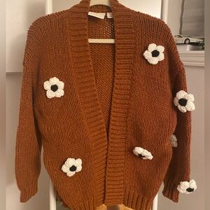 The Susannah 3D Flower Cardigan Sweater *unworn